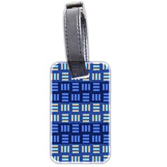 Textiles Texture Structure Grid Luggage Tags (two Sides) by Celenk