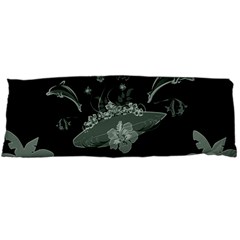 Surfboard With Dolphin, Flowers, Palm And Turtle Body Pillow Case (dakimakura) by FantasyWorld7