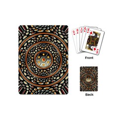 Dark Metal And Jewels Playing Cards (mini)  by linceazul