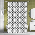 Black Cross Shower Curtain 48  x 72  (Small)  Curtain(48  X 72 ) - 42.18 x64.8  Curtain(48  X 72 )