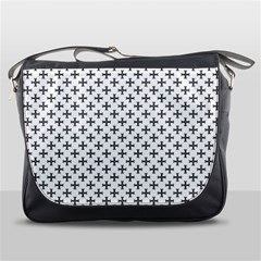 Black Cross Messenger Bags by jumpercat