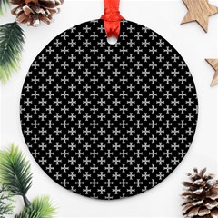 White Cross Ornament (round) by jumpercat