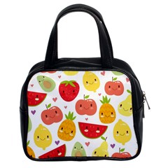 Happy Fruits Pattern Classic Handbags (2 Sides) by Bigfootshirtshop