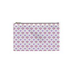 Pixel Hearts Cosmetic Bag (small)  by jumpercat