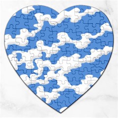 Cloud Lines Jigsaw Puzzle (heart) by jumpercat