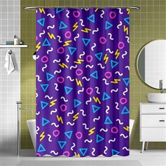 Retro Wave 1 Shower Curtain 48  X 72  (small)  by jumpercat