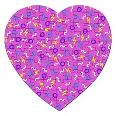 Retro Wave 2 Jigsaw Puzzle (heart) by jumpercat