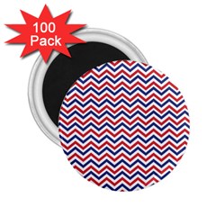 Navy Chevron 2 25  Magnets (100 Pack)  by jumpercat