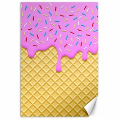 Strawberry Ice Cream Canvas 20  X 30   by jumpercat