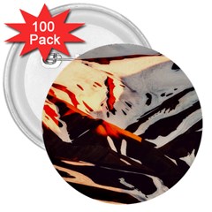 Iceland Landscape Mountains Snow 3  Buttons (100 Pack)  by BangZart