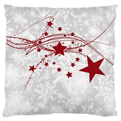 Christmas Star Snowflake Standard Flano Cushion Case (one Side) by BangZart