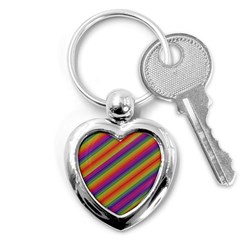 Spectrum Psychedelic Key Chains (heart)  by BangZart