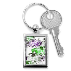 Horse Horses Animal World Green Key Chains (rectangle)  by BangZart