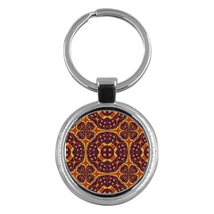 Geometric Pattern Key Chains (round)  by linceazul