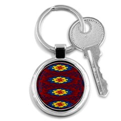 Geometric Pattern Key Chains (round)  by linceazul