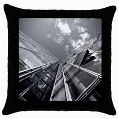 Architecture Skyscraper Throw Pillow Case (black) by BangZart