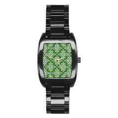 St Patrick S Day Damask Vintage Stainless Steel Barrel Watch by BangZart