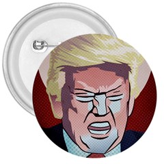 Donald Trump Pop Art President Usa 3  Buttons by BangZart