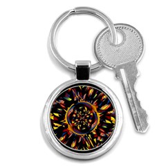 Spiky Abstract Key Chains (round)  by linceazul