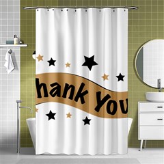 Thank You Lettering Thank You Ornament Banner Shower Curtain 48  X 72  (small)  by BangZart