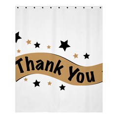 Thank You Lettering Thank You Ornament Banner Shower Curtain 60  X 72  (medium)  by BangZart