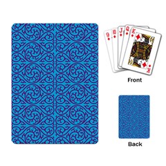 Monogram Blue Purple Background Playing Card by BangZart