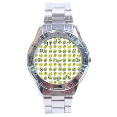 St Patrick S Day Background Symbols Stainless Steel Analogue Watch by BangZart