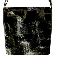 Water Waterfall Nature Splash Flow Flap Messenger Bag (s) by BangZart