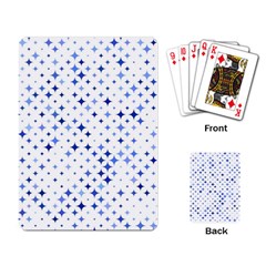 Star Curved Background Blue Playing Card by BangZart