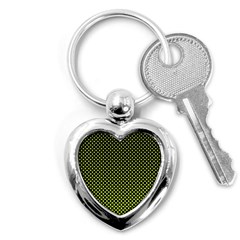 Pattern Halftone Background Dot Key Chains (heart)  by BangZart