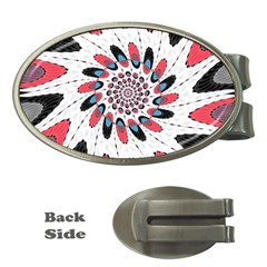 High Contrast Twirl Money Clips (oval)  by linceazul