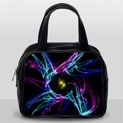 Abstract Art Color Design Lines Classic Handbags (one Side) by Celenk