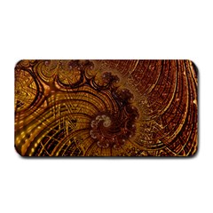 Copper Caramel Swirls Abstract Art Medium Bar Mats by Celenk