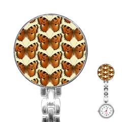 Butterfly Butterflies Insects Stainless Steel Nurses Watch by Celenk