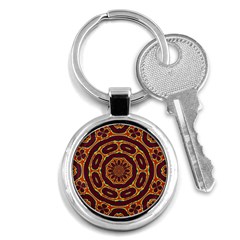 Geometric Tapestry Key Chains (round)  by linceazul