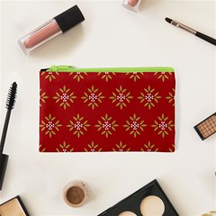 Pattern Background Holiday Cosmetic Bag (xs) by Celenk