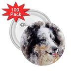 Dog Shetland Pet Art Abstract 2.25  Buttons (100 pack)  Front