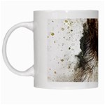 Dog Animal Pet Art Abstract White Mugs Left