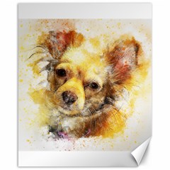 Dog Animal Art Abstract Watercolor Canvas 16  X 20   by Celenk