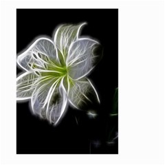 White Lily Flower Nature Beauty Large Garden Flag (two Sides) by Celenk