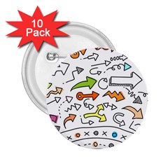 Desktop Pattern Art Graphic Design 2 25  Buttons (10 Pack)  by Celenk