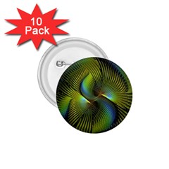 Fractal Abstract Design Fractal Art 1 75  Buttons (10 Pack) by Celenk