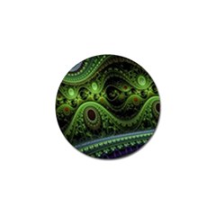 Fractal Green Gears Fantasy Golf Ball Marker (10 Pack) by Celenk