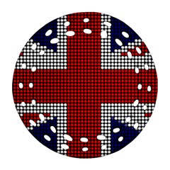 Union Jack Flag British Flag Ornament (round Filigree) by Celenk