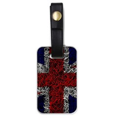 Union Jack Flag Uk Patriotic Luggage Tags (one Side)  by Celenk