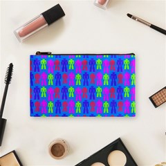 Neon Robot Cosmetic Bag (small)  by snowwhitegirl