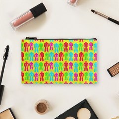 Colorful Robots Cosmetic Bag (small)  by snowwhitegirl