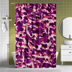 Pink Camo Shower Curtain 48  X 72  (small)  by snowwhitegirl