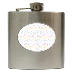 Pastel Hats Hip Flask (6 Oz) by snowwhitegirl