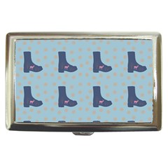 Deer Boots Teal Blue Cigarette Money Cases by snowwhitegirl